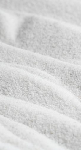 White silica sands